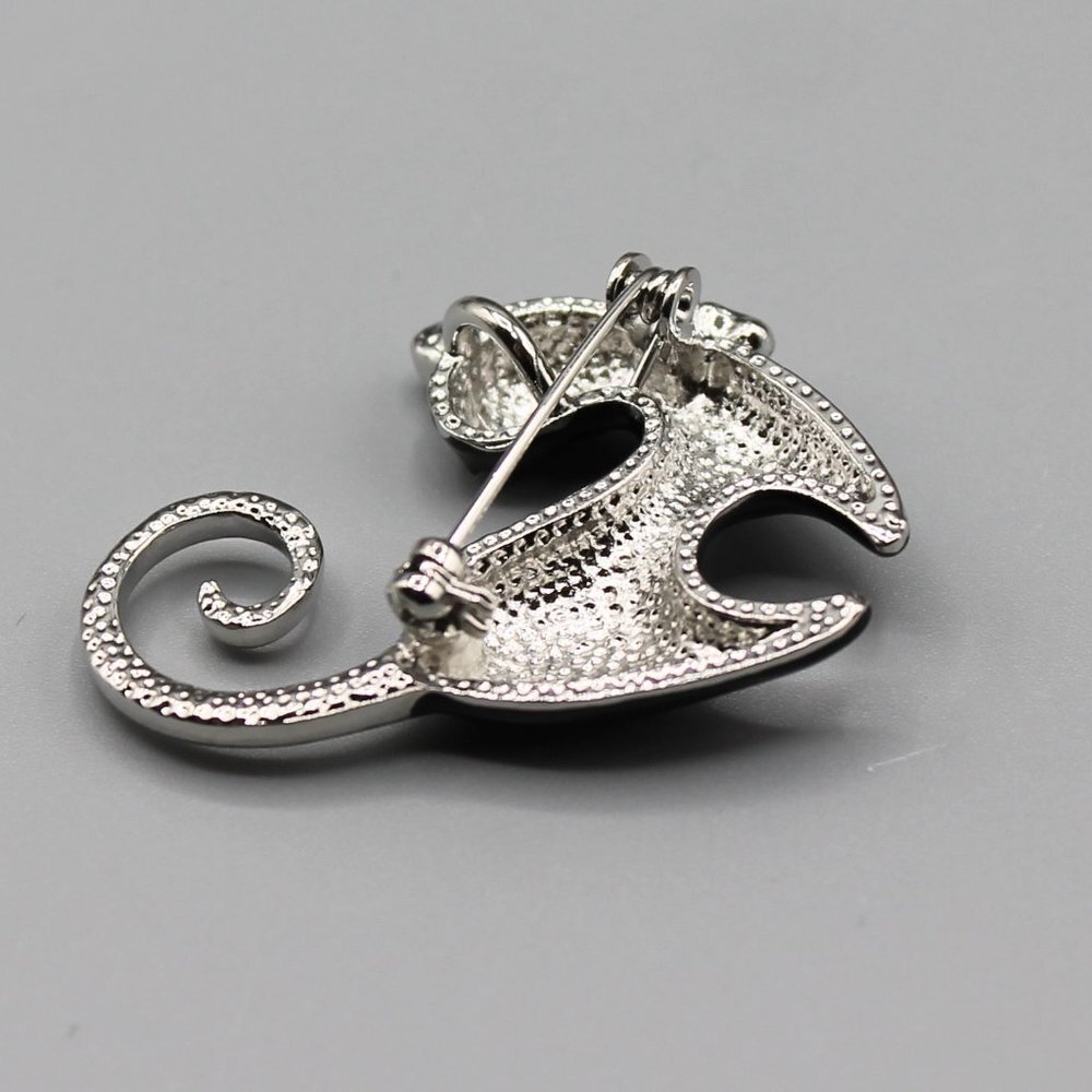 Cat brooch pin jewelry pendant adorable cute gold black pink small elegant - Picture 12 of 12